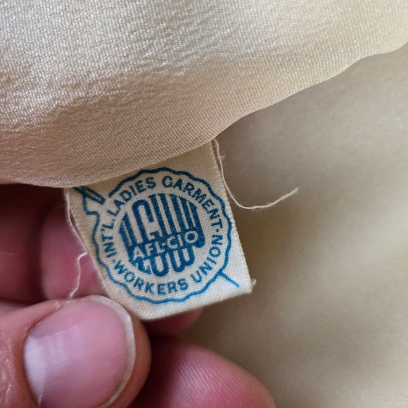 50s Vintage Bonwitt Teller Cream Wool Jackie O Cropped Blazer Skirt Suit Size 4 - Picture 10 of 16